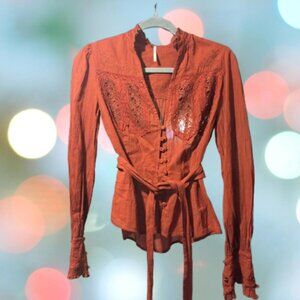 Free People Fall Shirt
